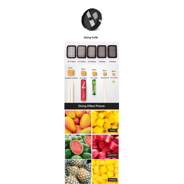 Electric Fruit Vegetable Cutting Machine 600W Multifunctional Commercial Kitchen Set