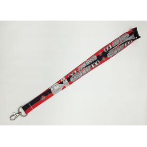 Gift Bamboo Id Card Sublimation Printing Lanyards , Name Badge Lanyards