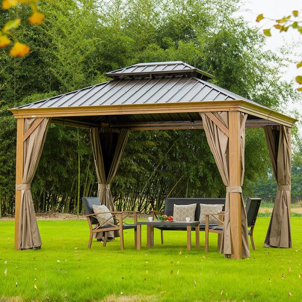 Buy Aluminum Gazebo  Outdoor Hardtop Gazebo  Canopy  Patio Hardtop Gazebo at wholesale prices