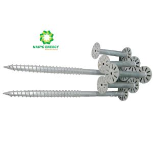 Quality Galvanized Steel Solar Ground Screws Convenient Remove Significant Cost Reduction for sale