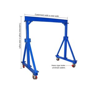 OEM Span 3m-9m Aluminium Light Duty Gantry Crane