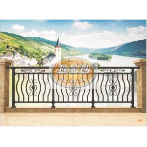 Quality 36 Inch Zinc Steel Railing with ISO Certification for sale
