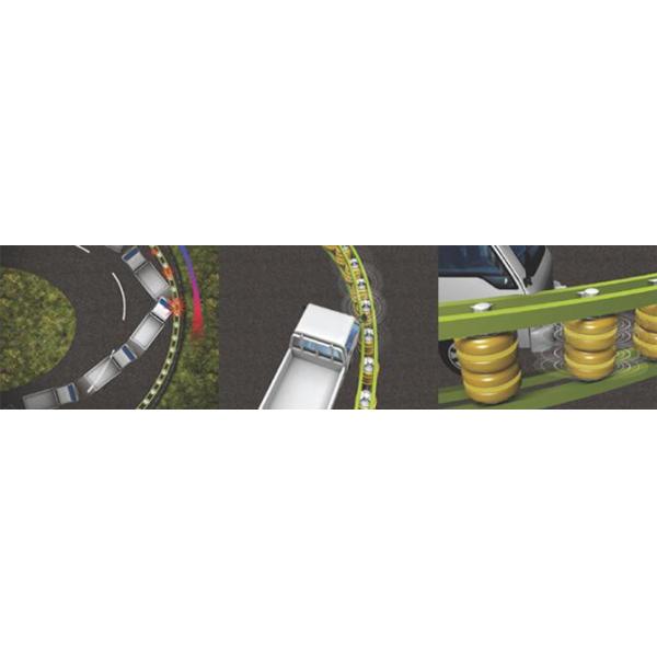 Height 510mm Highway Rotating Guardrail Roller Crash Barrier