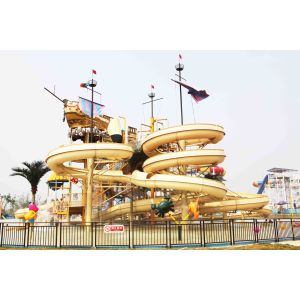 Giant Hotel Aqua Playground Children / Adults Friendly Water Slides