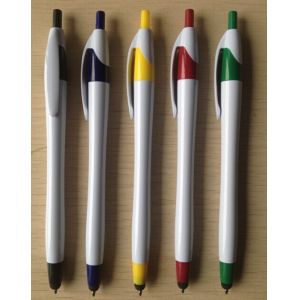 Quality Plastic ball pen with touch pen for sale