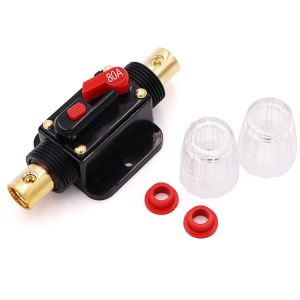 Switchable Automotive Circuit Breakers IP67 Manual Reset Switch 80A Circuit
