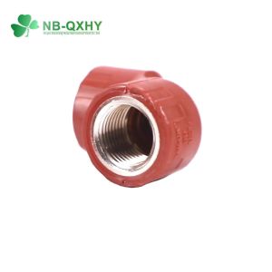 Pn16 Pressure Red Plastic Pipe Fitting Pph Female Elbow for Hot Water Supply