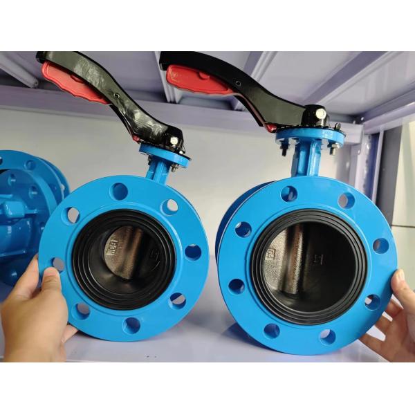 Medium Temperature Double Flange Metal Seated Butterfly Valve