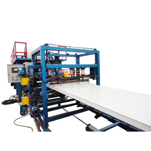 Colored Steel Foamed Sandwich Panel Roll Forming Machine Hydraulic Cutting