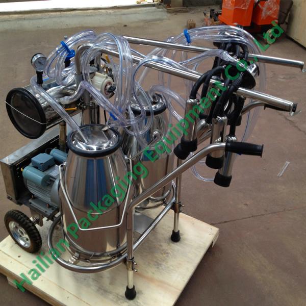 Stainless Steel Cow Milk Sucking Machine 25Litre Double Milk Cans