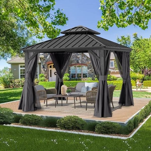 Smart Functionality Outdoor Space Aluminum Patio Pergola