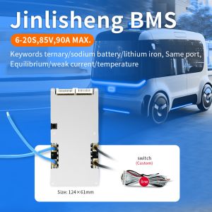 Lifepo4 NMC Sodium Lon Battery BMS Board 6S 7S 8S 9S 10S 20S 20A 30A 50A 70A 80A