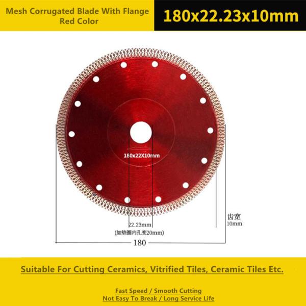 Buy 180mm Diamond Cut Circular Saw Blade Hot Pressed Wide Ripple Teeth at wholesale prices