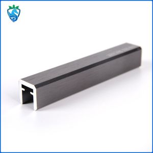 Anodizing 6063 Aluminum Handrail Profiles Mount Glass Railing
