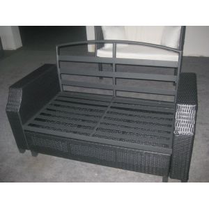 outdoor wicker sofa