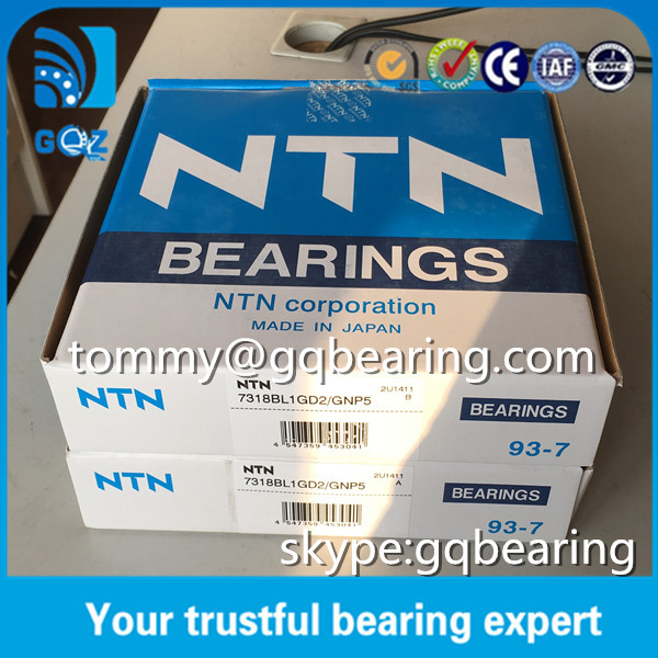 P5 Precision Brass Cage NTN 7318BL1GD2/GNP5 Angular Contact Ball Bearing