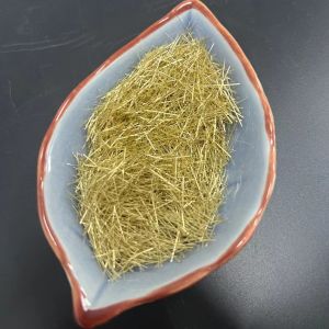RPC Brass Copper Coated Microfilament Steel Fiber Fibre 0.2x13mm For High Speed