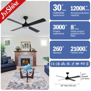 Modern Ceiling Fan With Light Silent Motor Energy Saving Home Decoration