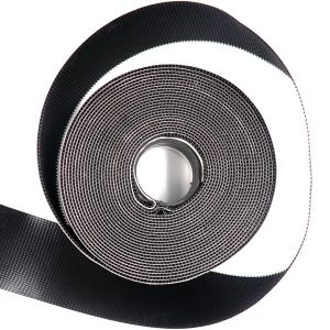 Black And White Molded Hook And Loop Non Pilling Hook And Loop Fastener