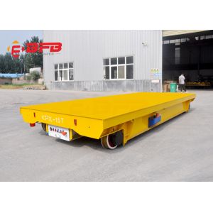 Precast Rails 40T Steel Pallet Material Transfer Carts Battery Powered