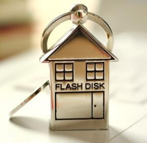 Quality Kongst metal keychain house usb flash drive/metal usb thumb drive for sale
