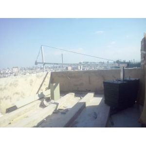 S drive hoist suspended platform , construction maintenance gondola , cleaning