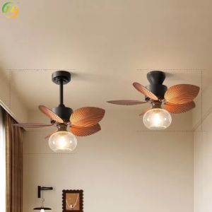 Retro Fan Lamp For Silent Use Home Restaurant Living Room 5-leaf Ceiling Fan