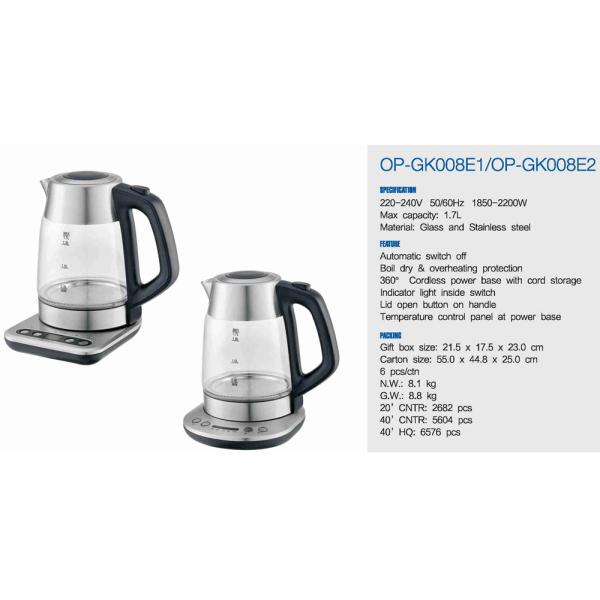 Smart App-Controlled Electric Glass Kettle for 220V/110V Fast Water Boiling