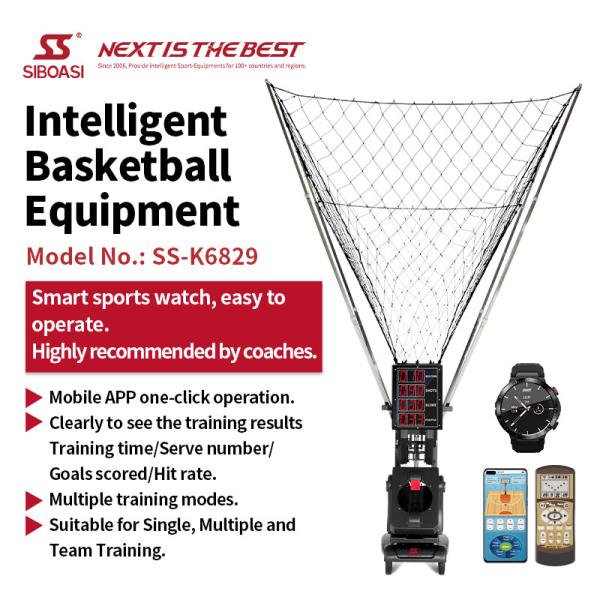 Buy SS-K6829 Intelligent Basketball Training Facilities Shooting Passing Machine at wholesale prices