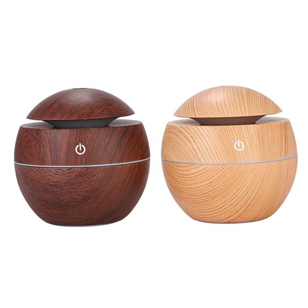 Buy Other Function Portable Mini Ultrasonic USB 130ML Wood Grain Humidifier with Led Light at wholesale prices