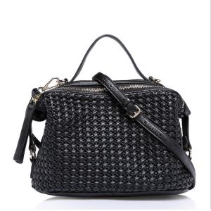 women handbags first layer leather woven bags designer bucket small handbags