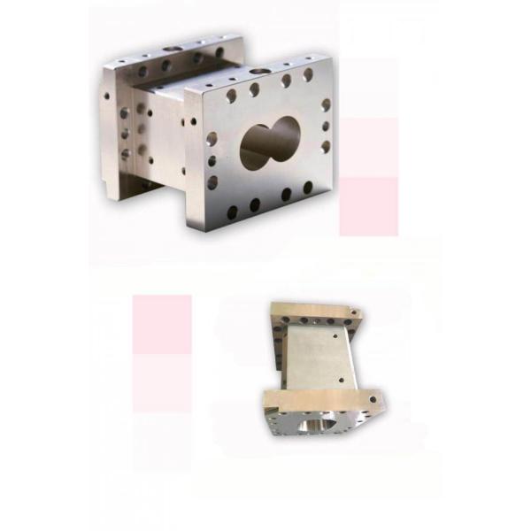 38CrMoAla Mirror Finish Double Screw Extruder Barrel , Plastic Extruder Parts Metal Color 0