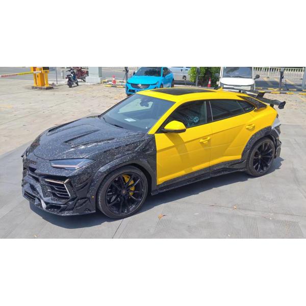 280mm Lamborghini Body Kit URUS MSY Style Front And Rear Bumper Spoiler Hood Kit Green