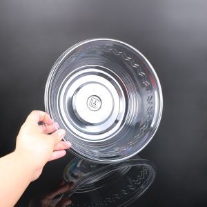 Round Clear Cookies Pastry Disposable Plastic Food Box Desserts Salads