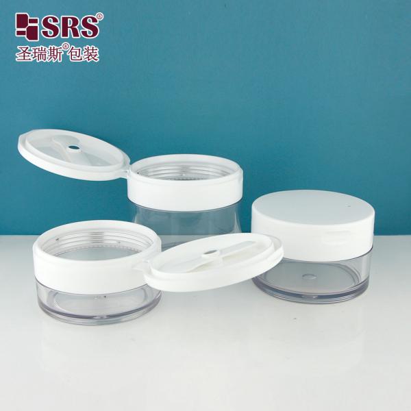 PETG003 PETG Material Flip Cap Plastic Jar Customization Clear Transparent Container for Body Scrub