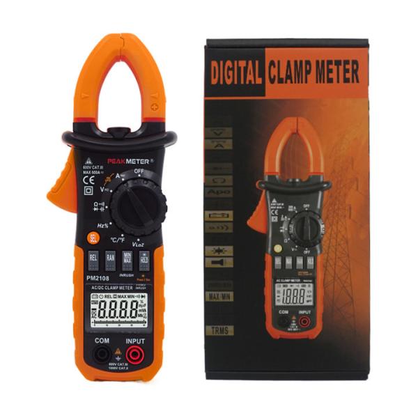 AC/DC Digital CLamp Meter With Ammeter , Voltmeter ,Double Mold，Diode Test