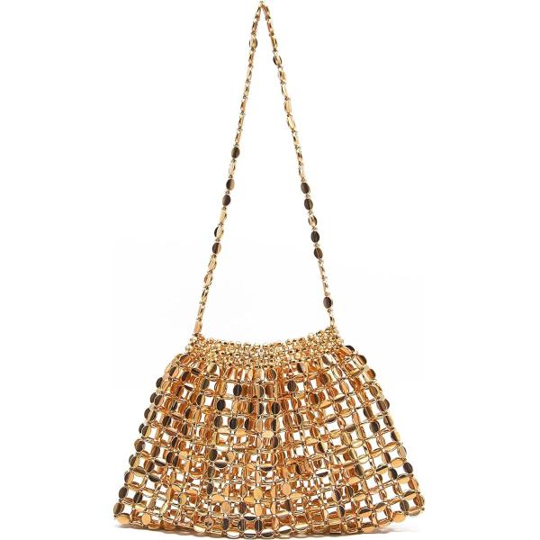 MIUCO BEADED EVENING BAG VINTAGE PURSE ELEGANT DINNER CLUTCH BAG FORMAL 1920S ACCESSORIES FOR WOMEN HANDBAG