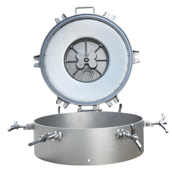 Buy Stainless Steel Six Claw Quick Opening Explosion proof Manhole Cover With Modified Rubber / Nitrile Rubber Seal at wholesale prices
