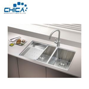 Handmade Double Bowl Stainless Steel kitchen Sinks Undermount Kitchen Sinks