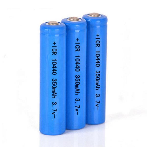 Buy 3.7v 350mah AAA Rechargeable Battery ICR 10440 Lithium Ion Cell at wholesale prices