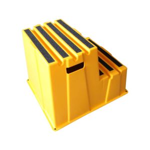 China Industrial Polyethylene Safety Plastic Step Stool Heavy Duty Non Slip on sale