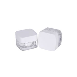 Transparent Square Acrylic 5g Mini Cosmetic Containers