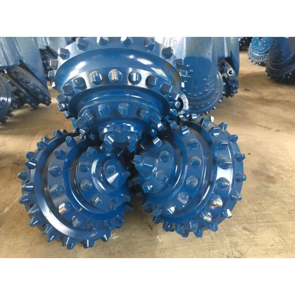 Water Well Drilling News Blue Durable TCI Tricone Drill Bit , Rock Cone Drill Bits