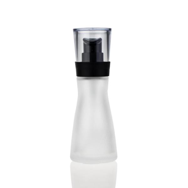 Fancy Glass Bottle Packaging 35ml Liquid Foundation Bottle Lotion Pump Bottle F099