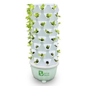 ABS Material Eco Friendly Hydroponics Growing System Hydroponic Tower With 6