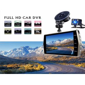 128GB Vehicle Motion Activated Dashcam Dashboard Camera Front And Rear Blackbox