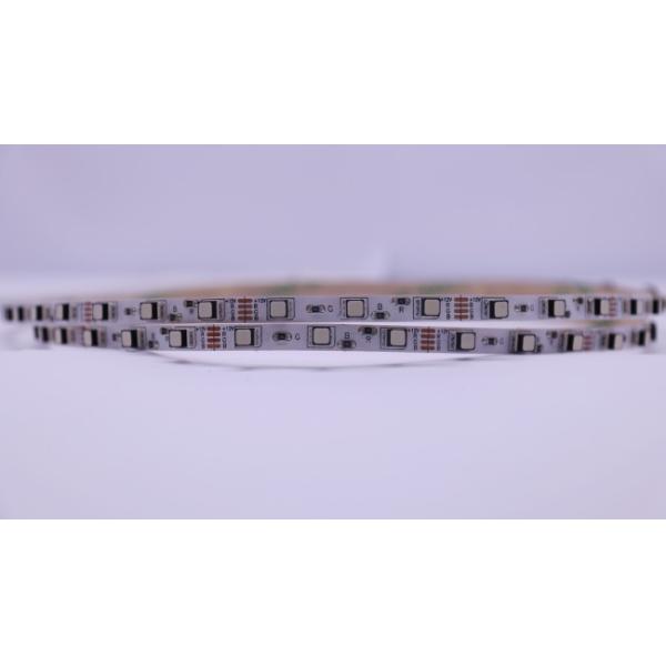 Slim 4mm Width RGB Flexible LED Strip Lights 3535 72Led / M For Architectural Decoration
