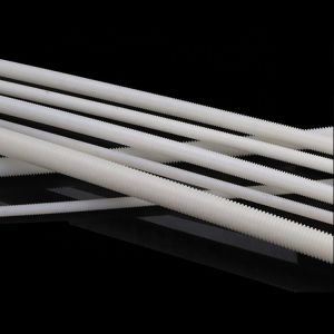 White Plastic Rubber Nylon Full Threaded Rod DIN975 M4 - M20