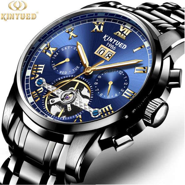 Buy Luminous  Mens Mechanical Watches Customized Mechanical Wrist Watch at wholesale prices