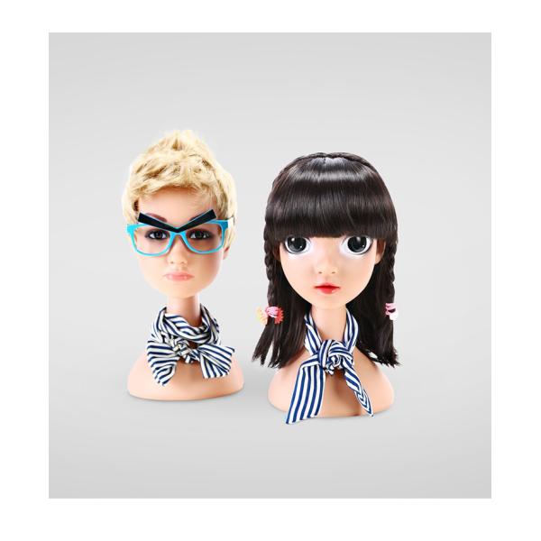 Makeup face realistic Female Mannequin Head Bust Mannequin Head For Wigs Display